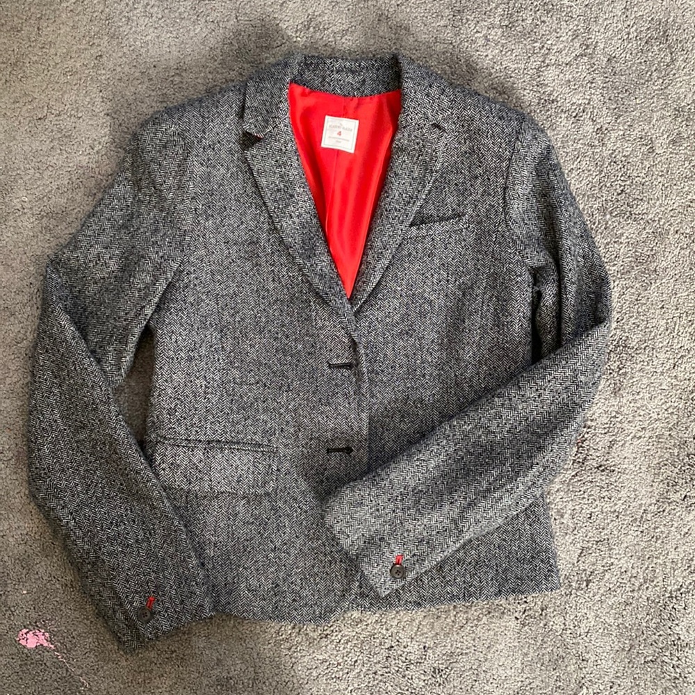 J Crew Academy Blazer Herringbone